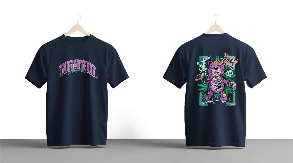 Cosmic Kush Teddy Graphic T Shirt - Image 4