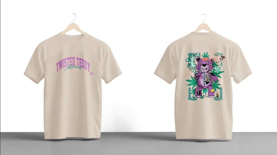 Cosmic Kush Teddy Graphic T Shirt - Image 2