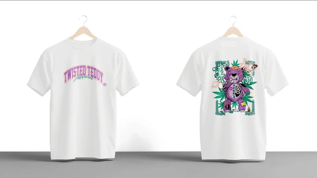 Cosmic Kush Teddy Graphic T Shirt - Image 3